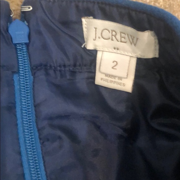 J. Crew Navy Blue Wool Mini Skirt - Picture 4 of 5